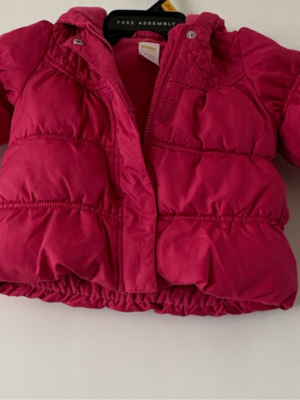 Gymboree Hot Pink Quilted Puffer Jacket with Hood